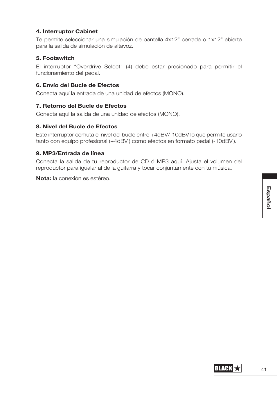 Blackstar HT-5210 User Manual | Page 42 / 60