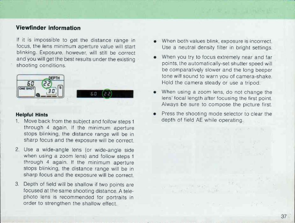 Self-timer photography | Canon EOS 600 User Manual | Page 39 / 114