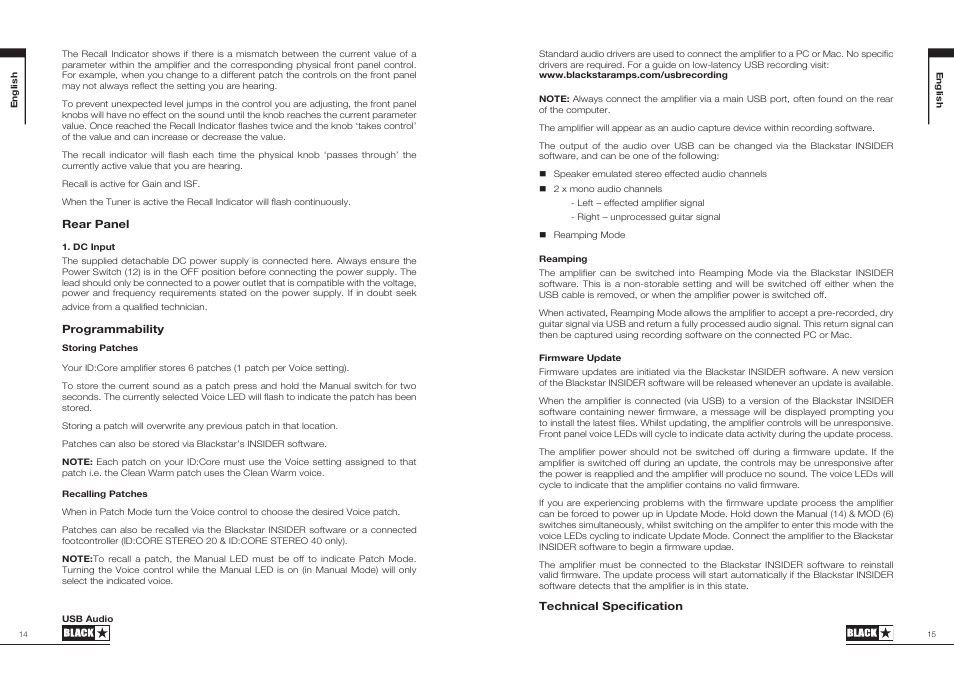 Blackstar ID:Core Stereo 10 User Manual | Page 8 / 36