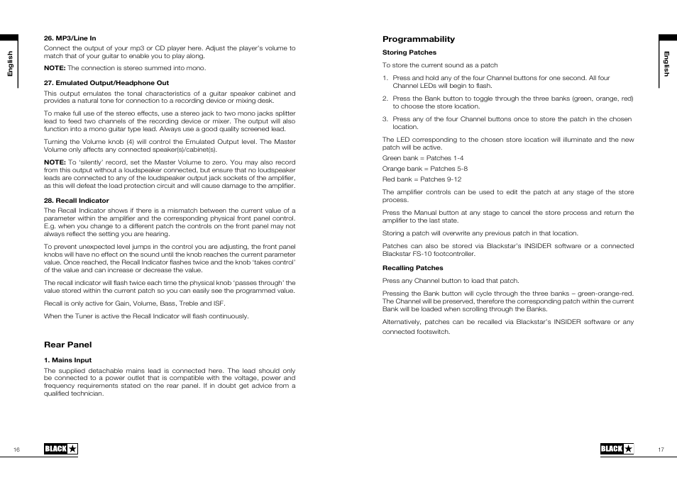 Blackstar ID:15TVP User Manual | Page 9 / 49