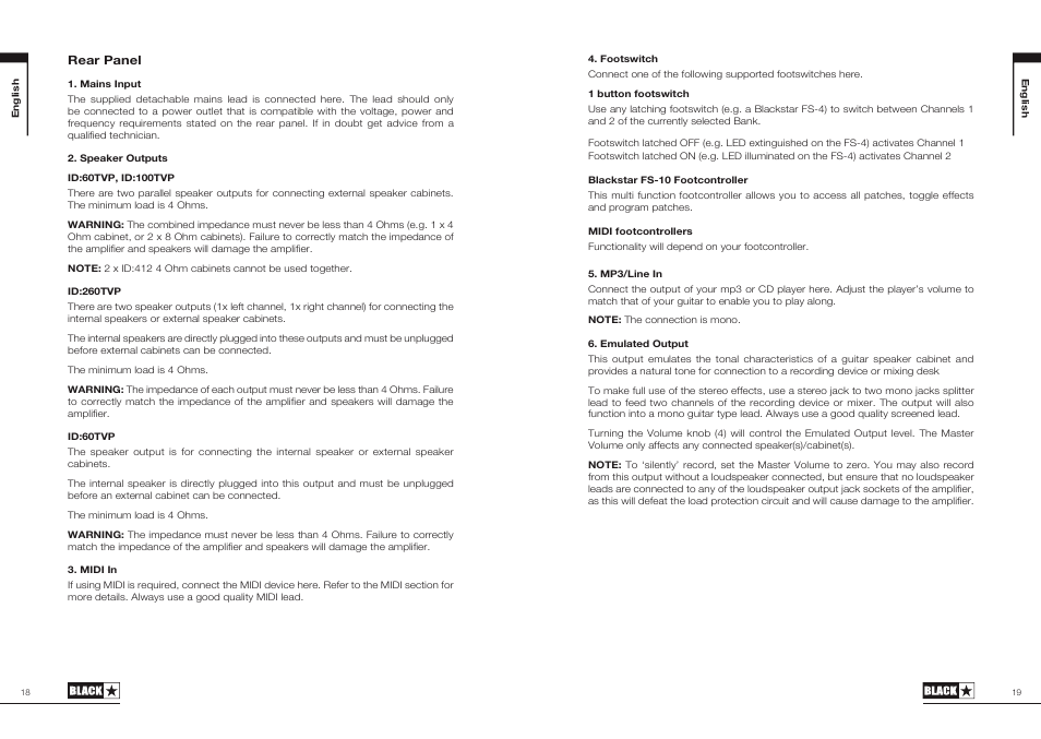 Blackstar ID:60TVP User Manual | Page 10 / 57