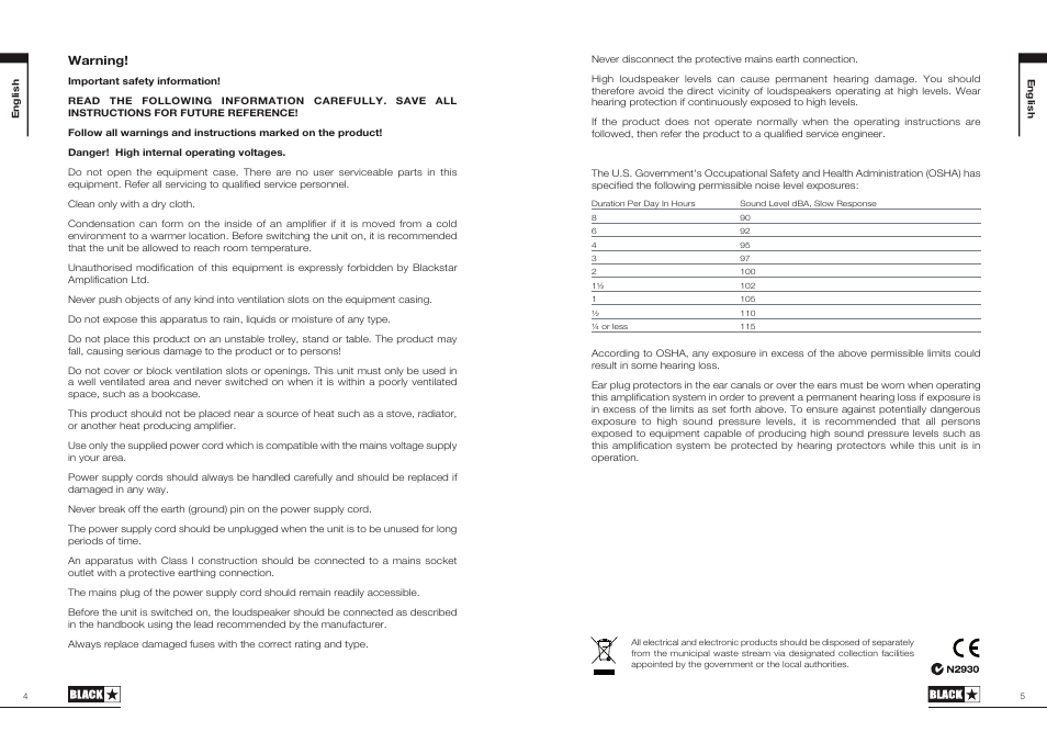 Blackstar ID:60TVP User Manual | Page 3 / 57