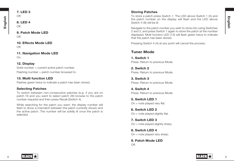 Blackstar FS-10 User Manual | Page 5 / 28