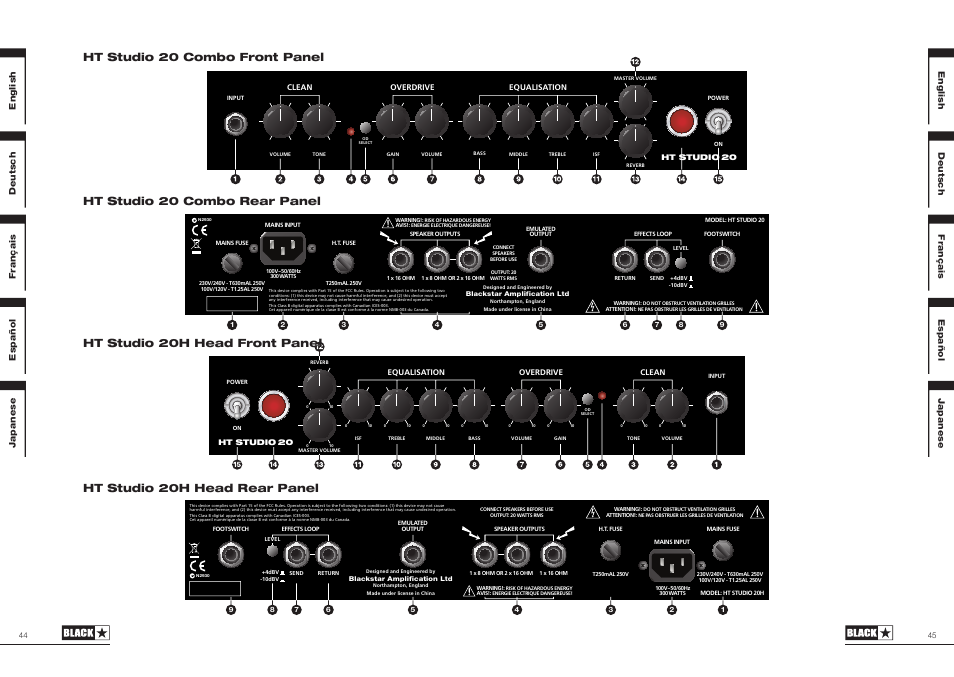 Japanese | Blackstar HT Studio 20 Combo User Manual | Page 23 / 24