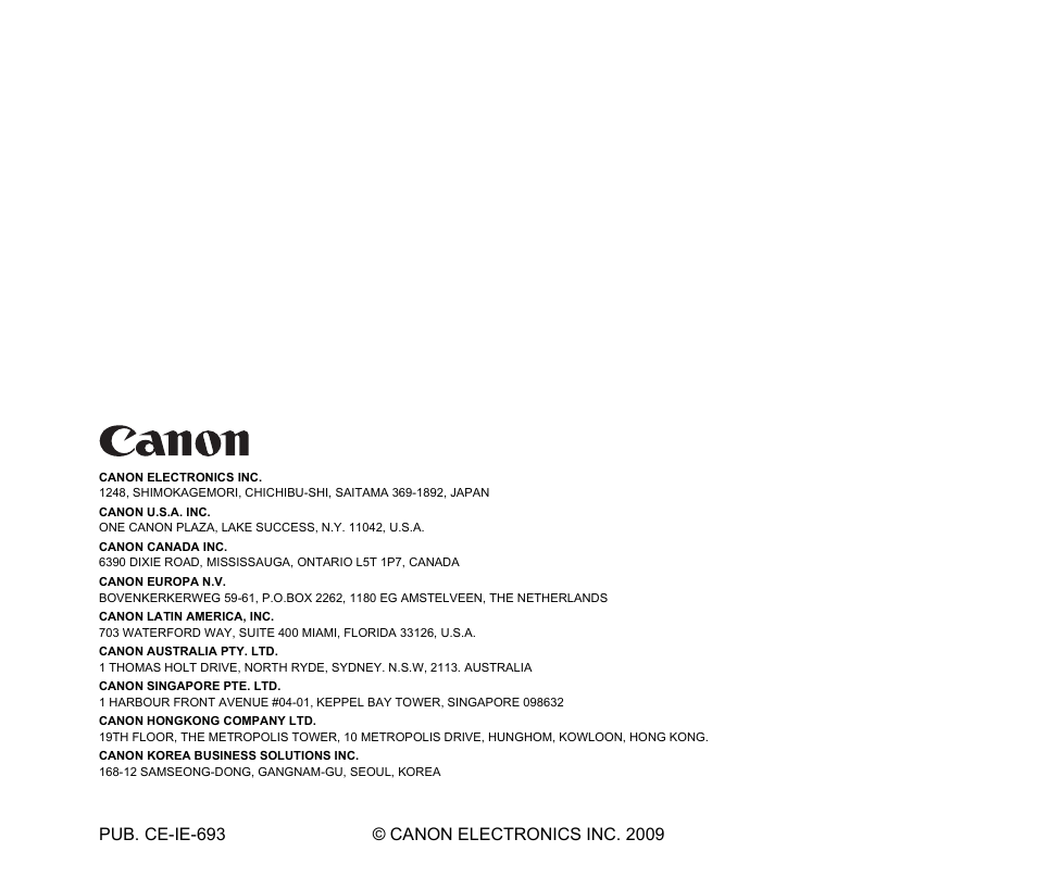 Canon IMAGEFORMULA DR-2020U User Manual | Page 77 / 77