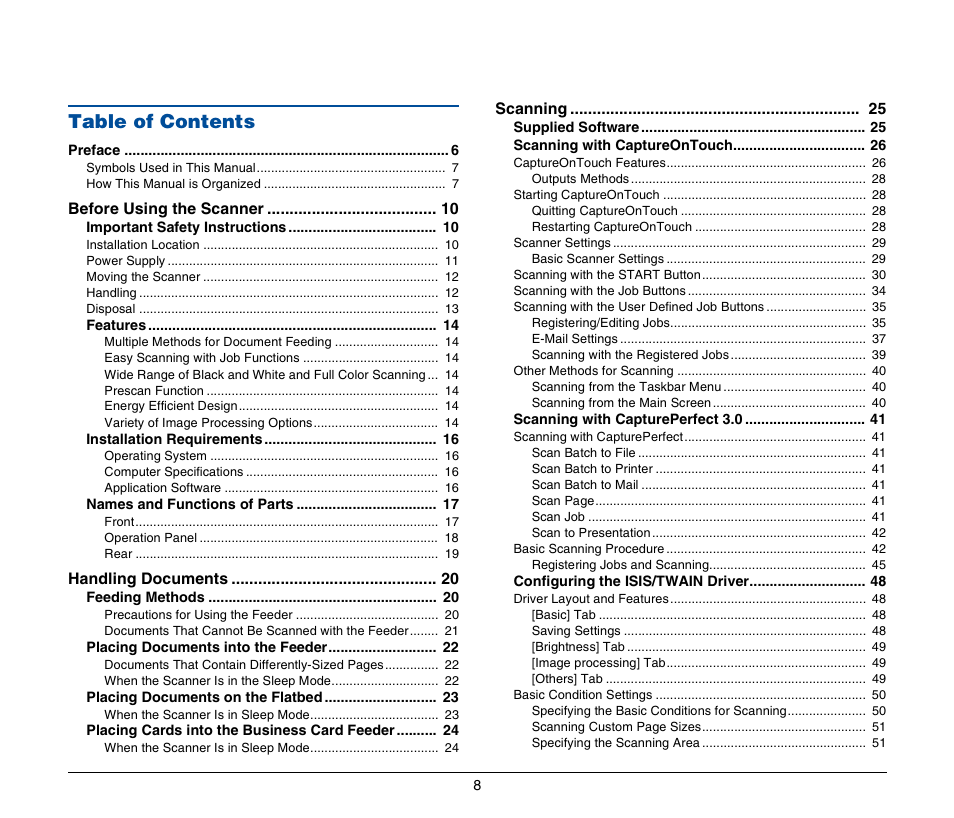 Canon IMAGEFORMULA DR-2020U User Manual | Page 8 / 77