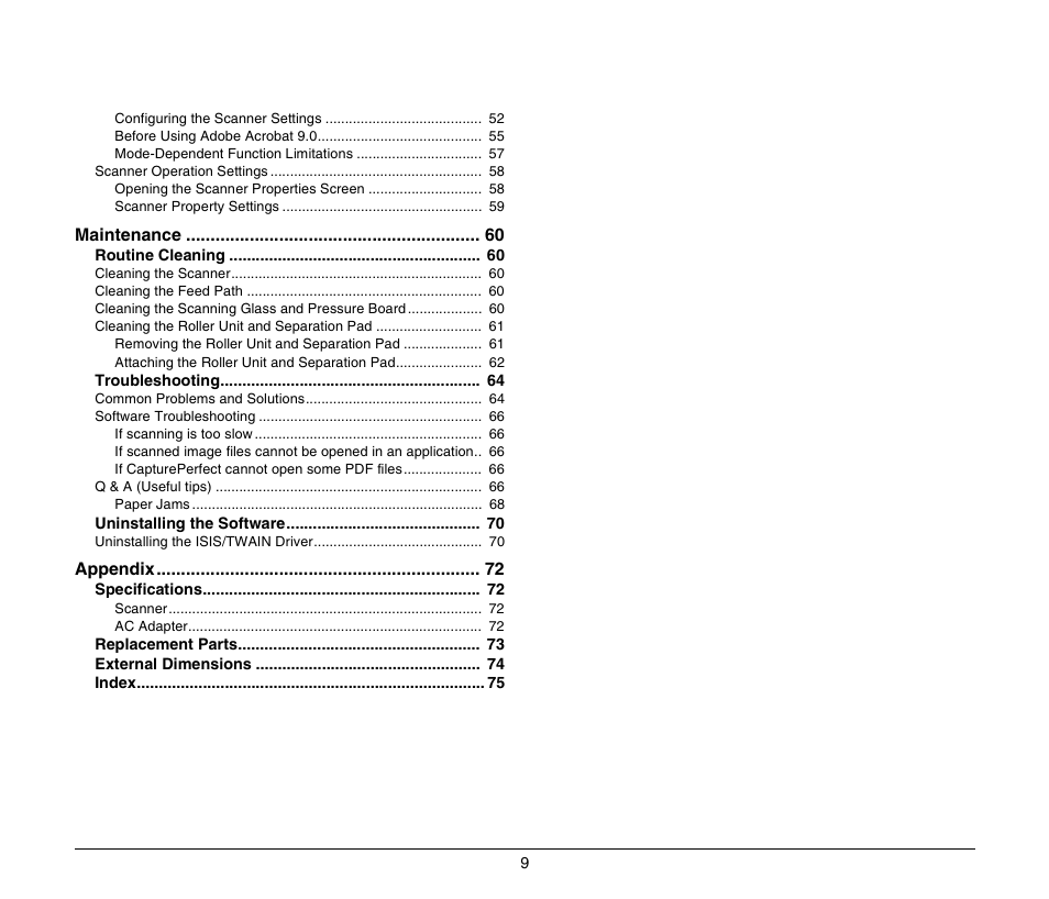 Canon IMAGEFORMULA DR-2020U User Manual | Page 9 / 77