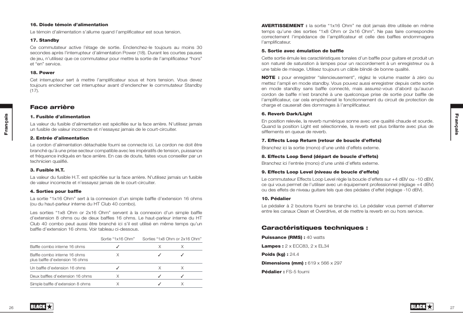 Blackstar HT Club 40 Combo User Manual | Page 14 / 25
