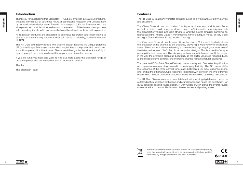 Blackstar HT Club 50 User Manual | Page 4 / 25