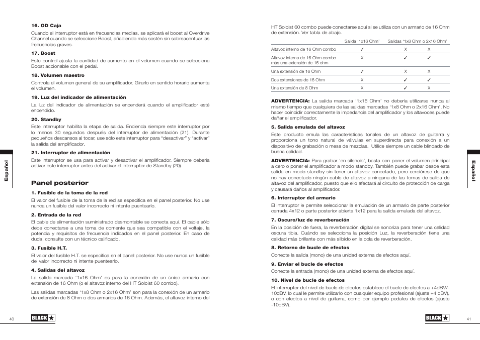Blackstar HT Soloist 60 User Manual | Page 21 / 29