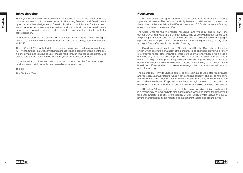 Blackstar HT Soloist 60 User Manual | Page 4 / 29