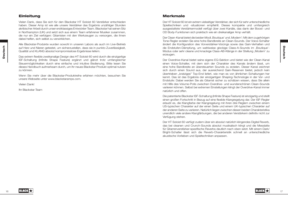 Blackstar HT Soloist 60 User Manual | Page 9 / 29