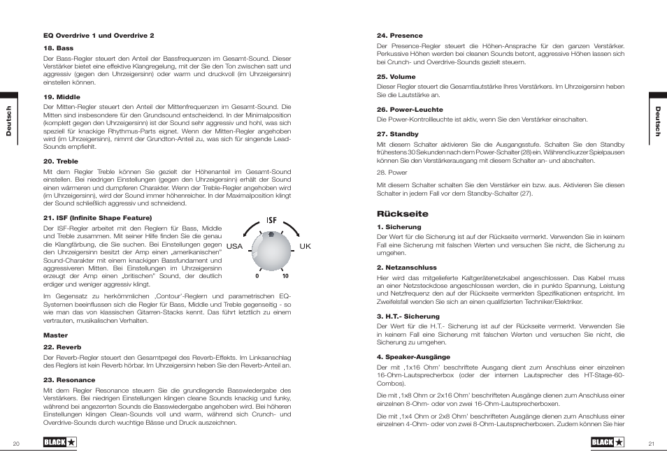 Blackstar HT Stage 60 User Manual | Page 11 / 29