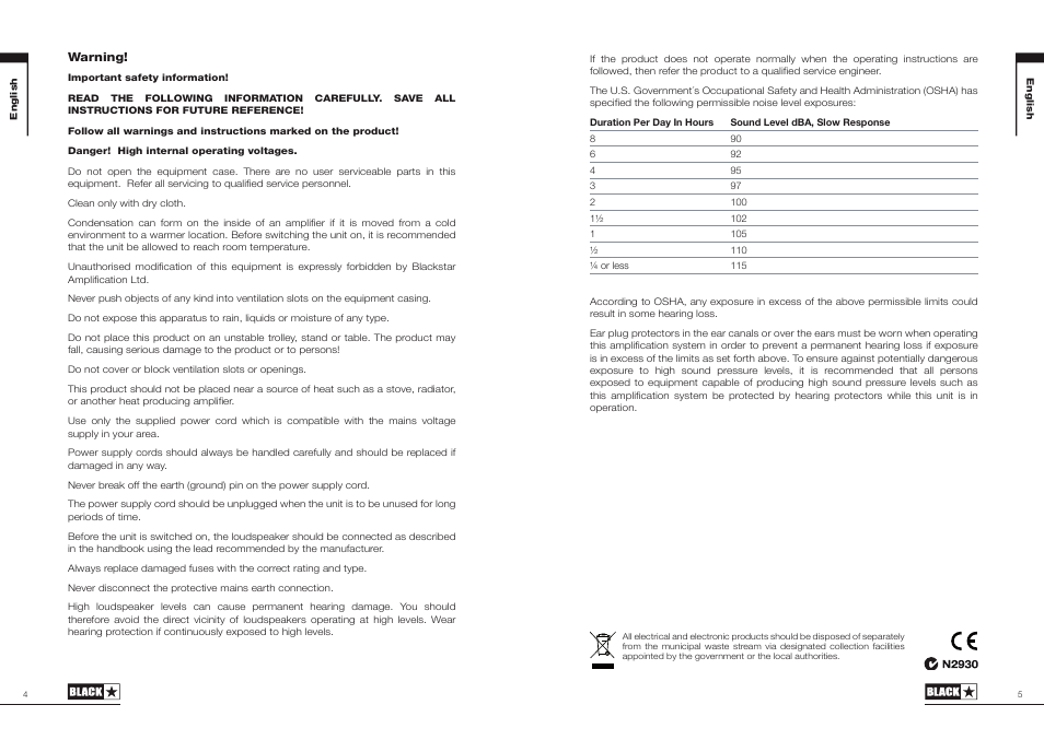 Blackstar HT Stage 60 User Manual | Page 3 / 29