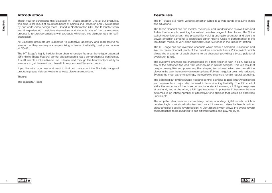 Blackstar HT Stage 60 User Manual | Page 4 / 29