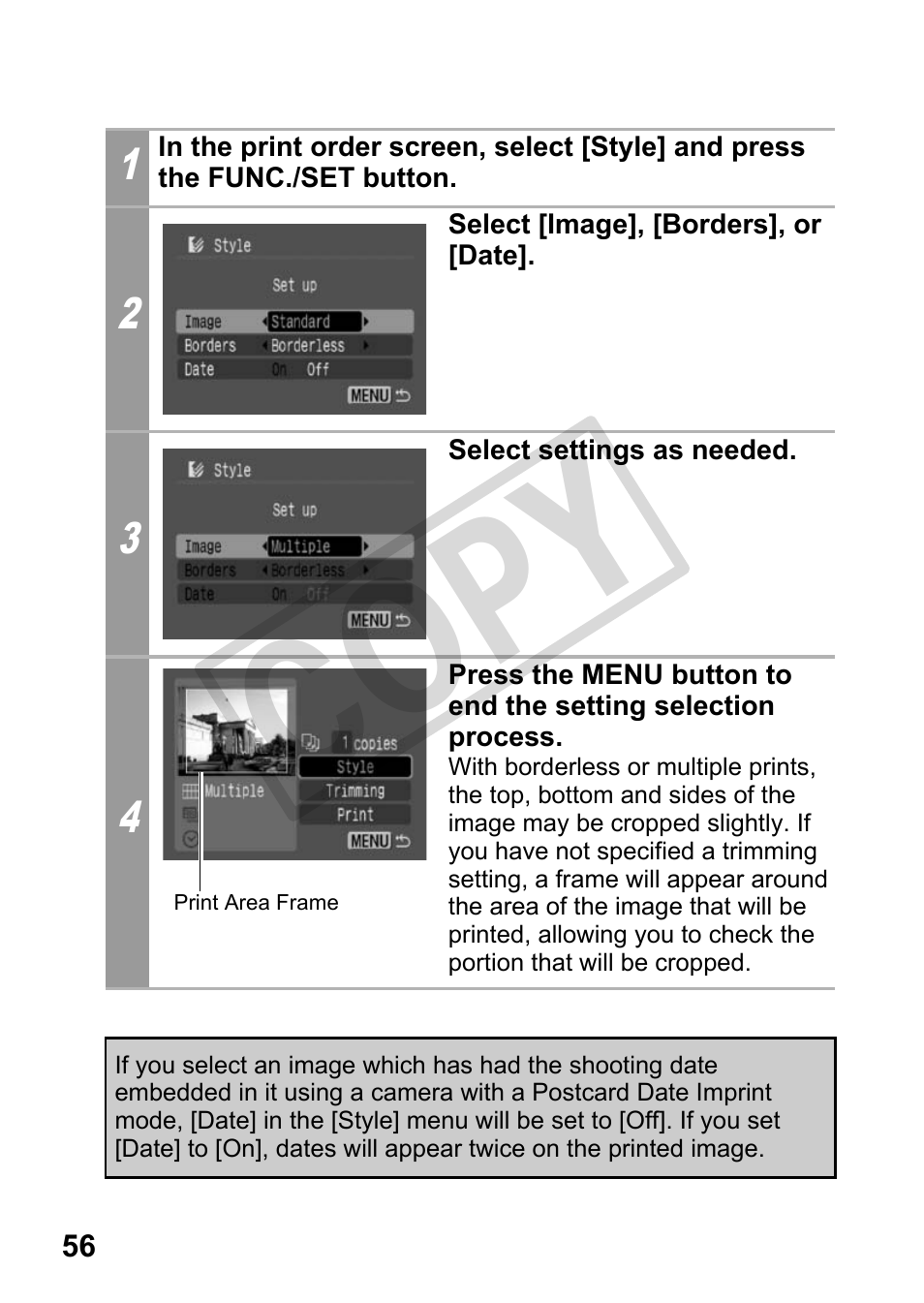 Cop y | Canon DIRECT PRINT CDI-E350-020 User Manual | Page 58 / 82