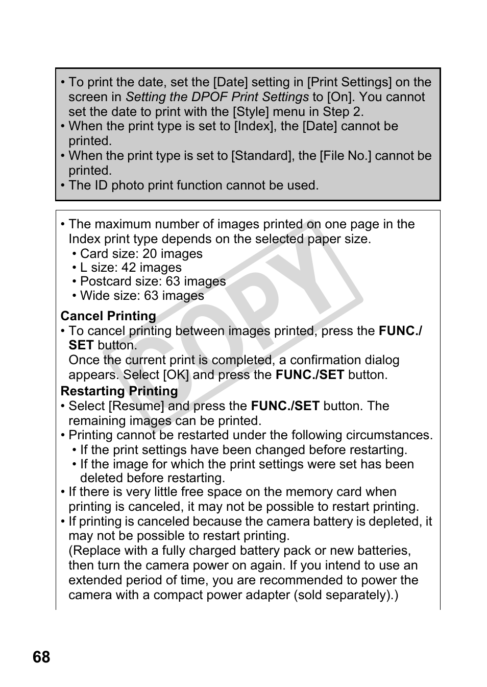 Cop y | Canon DIRECT PRINT CDI-E350-020 User Manual | Page 70 / 82