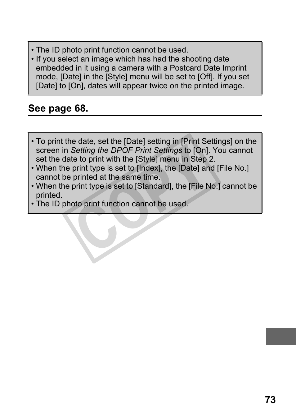 Cop y | Canon DIRECT PRINT CDI-E350-020 User Manual | Page 75 / 82