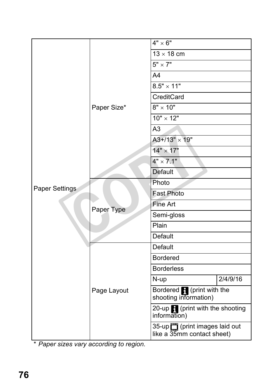 Cop y | Canon DIRECT PRINT CDI-E350-020 User Manual | Page 78 / 82