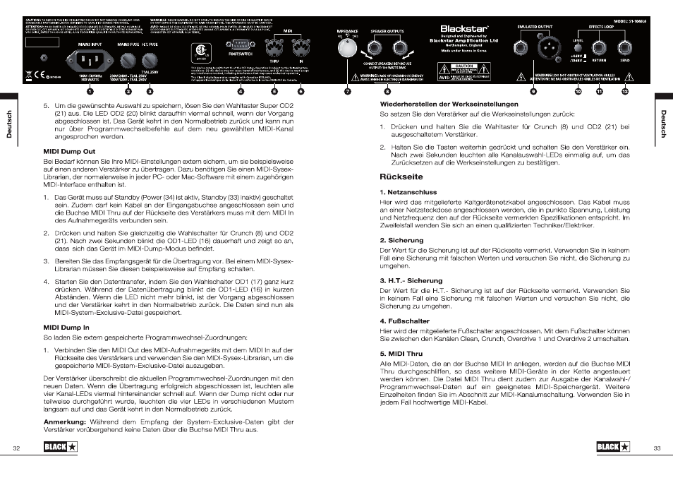 Blackstar S1-104EL34 User Manual | Page 17 / 43