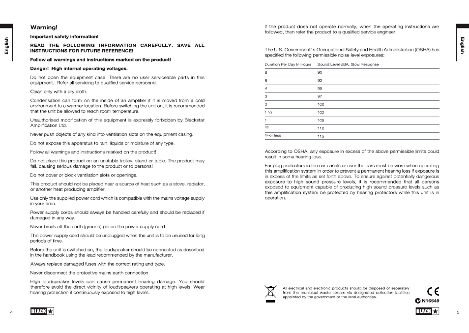 Blackstar S1-104EL34 User Manual | Page 3 / 43