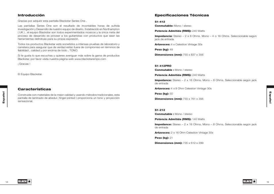 Blackstar S1-212 User Manual | Page 10 / 13