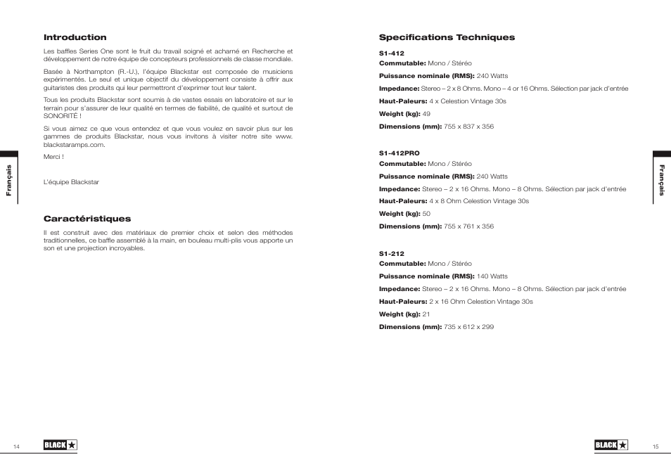 Blackstar S1-212 User Manual | Page 8 / 13