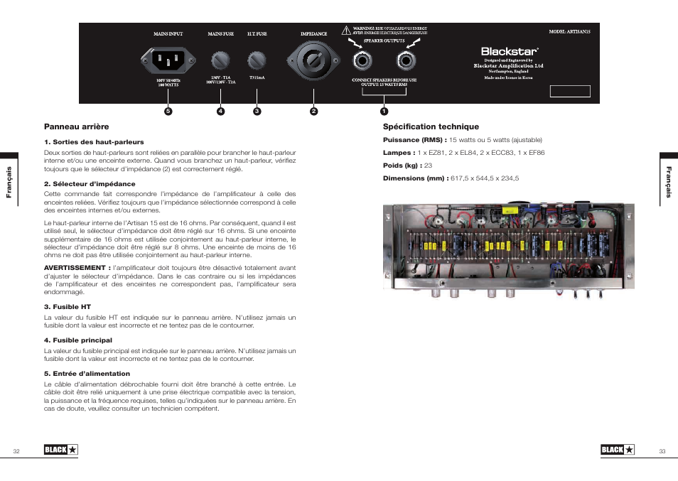 Blackstar Artisan 15 User Manual | Page 17 / 29