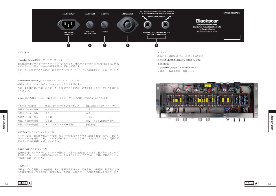 Blackstar Artisan 15 User Manual | Page 27 / 29