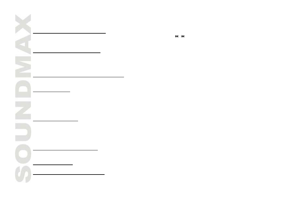SoundMax SM-CMD3005 User Manual | Page 20 / 67