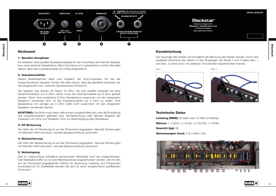 Blackstar Artisan 30 User Manual | Page 12 / 29