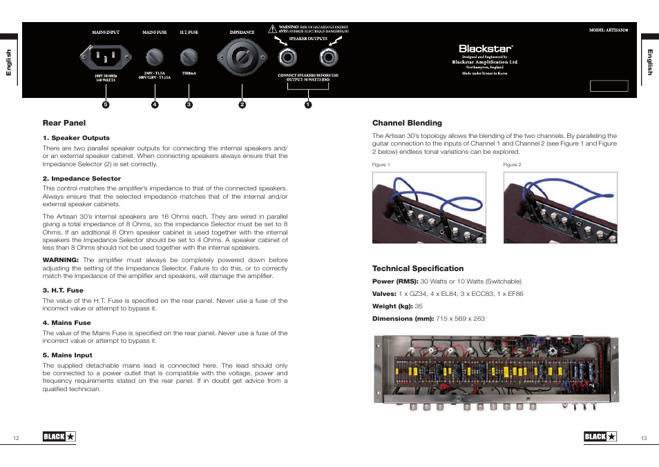 Blackstar Artisan 30 User Manual | Page 7 / 29