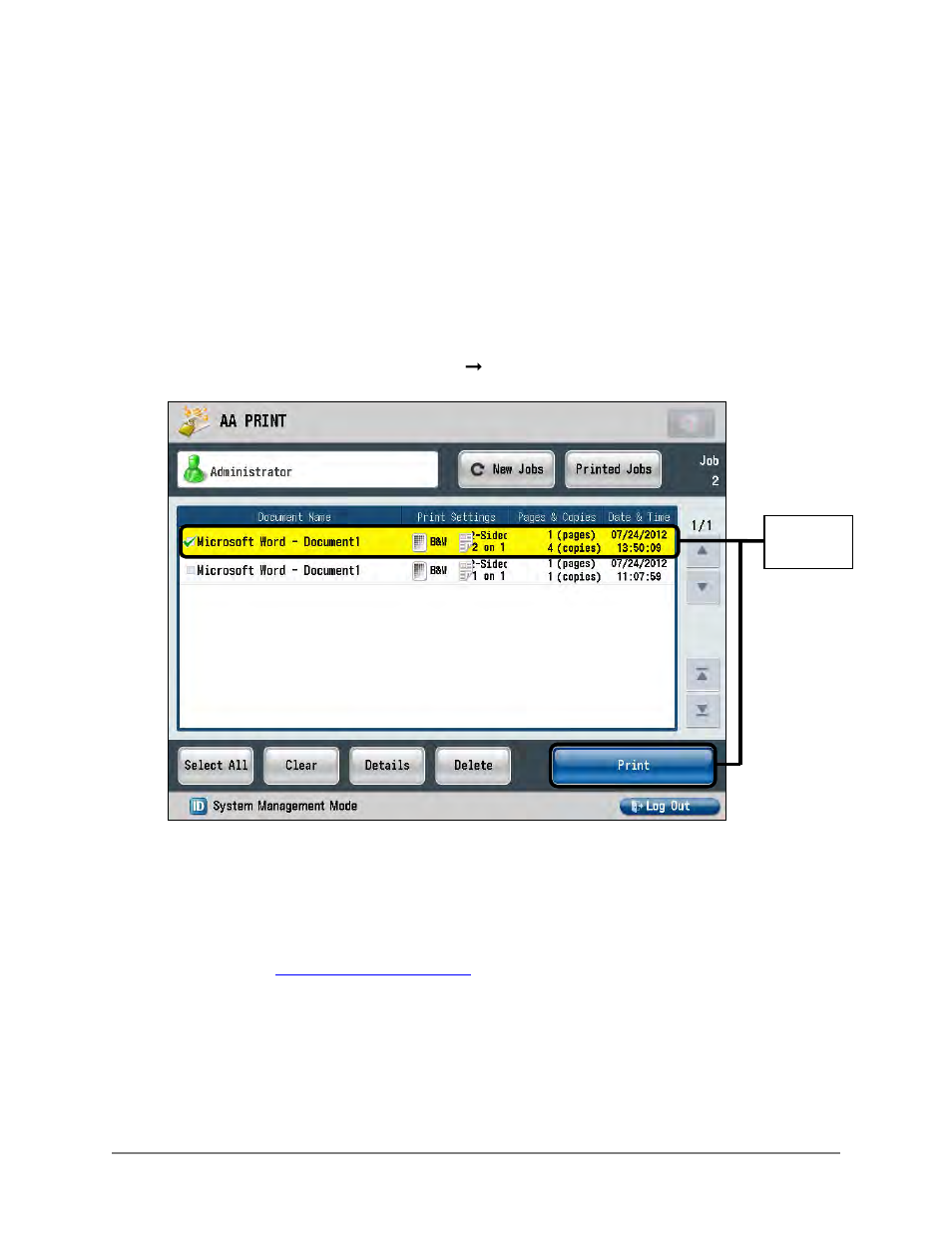 Displays used in this manual, Hyperlinks | Canon Advanced Anywhere Print 12020-10-UD2-002 User Manual | Page 7 / 34