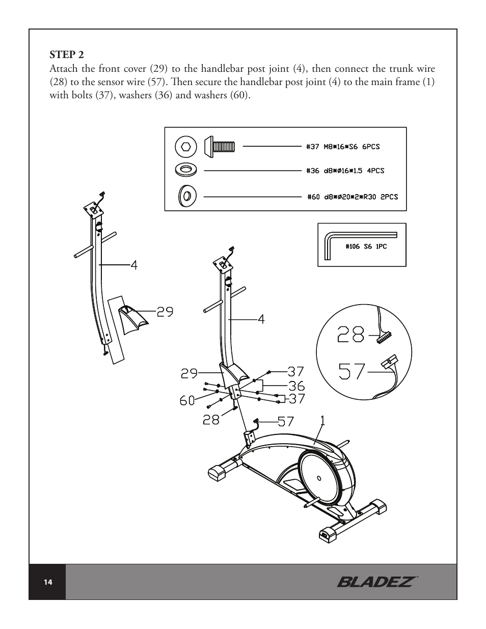 Bladez Fitness E300 Elliptical User Manual | Page 14 / 38