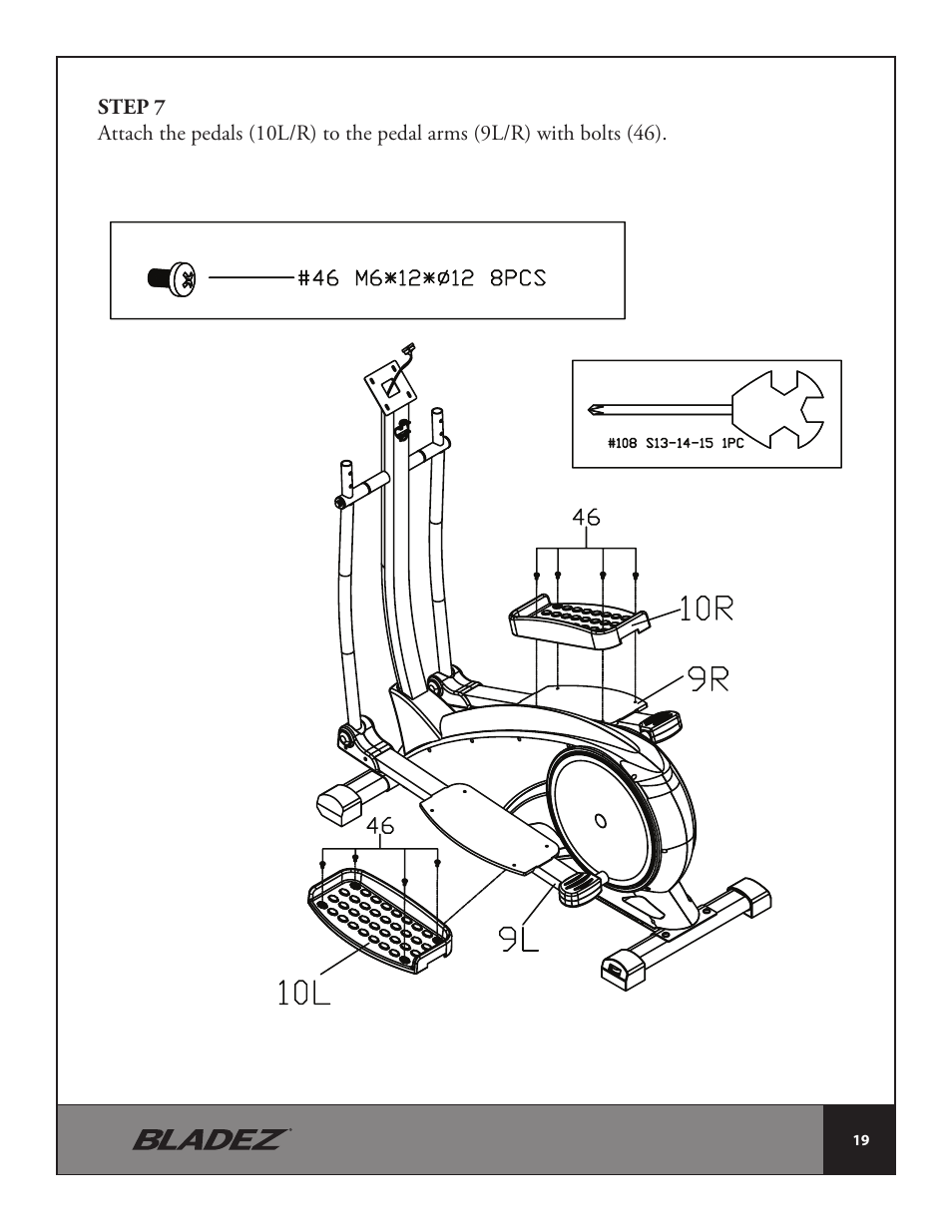 Bladez Fitness E300 Elliptical User Manual | Page 19 / 38