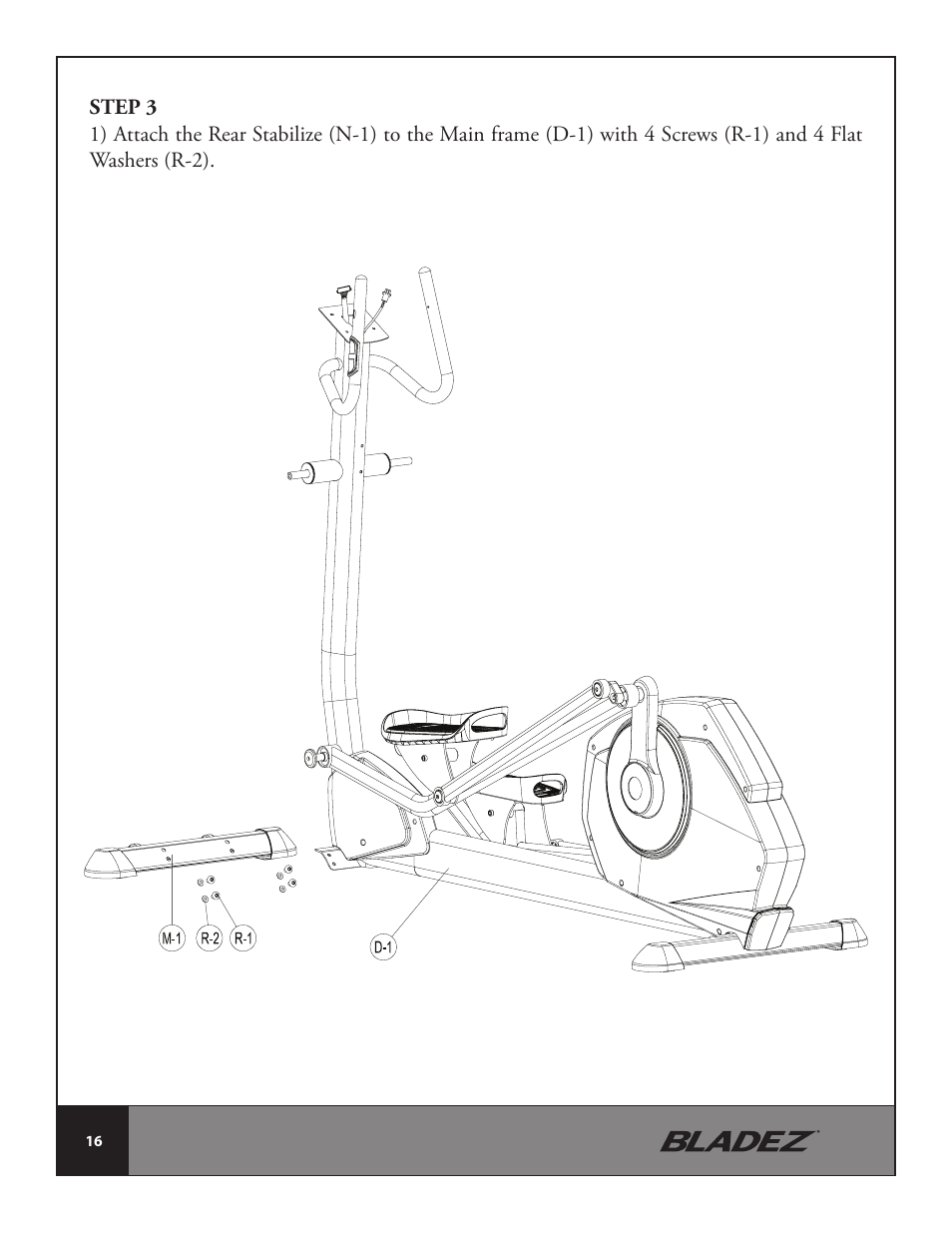 Bladez Fitness E700i Elliptical User Manual | Page 16 / 30