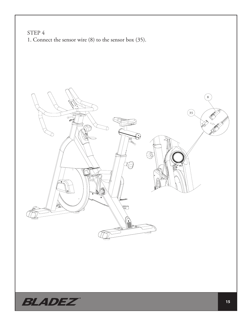 Bladez Fitness Synchro GS Indoor Cycle User Manual | Page 15 / 24