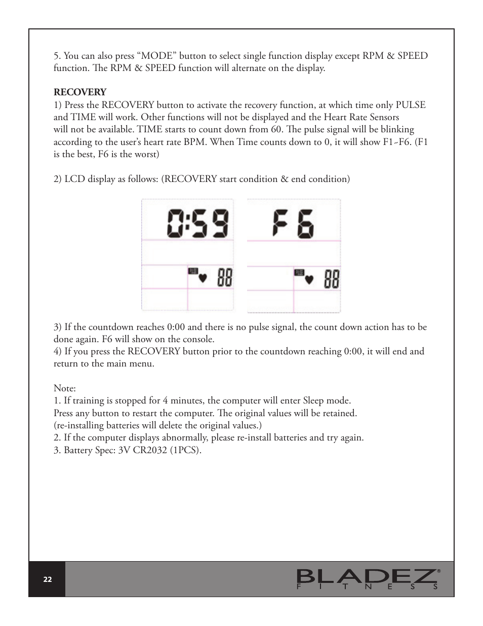 Bladez Fitness Synchro GS Indoor Cycle User Manual | Page 22 / 24