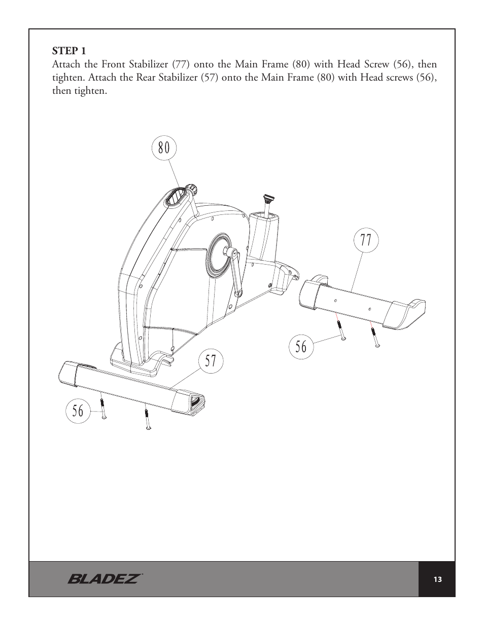 Bladez Fitness U400 Upright Bike User Manual | Page 13 / 33