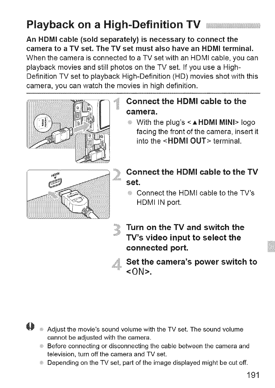 Playback on a high-definition tv | Canon EOS 1100 D User Manual | Page 102 / 112