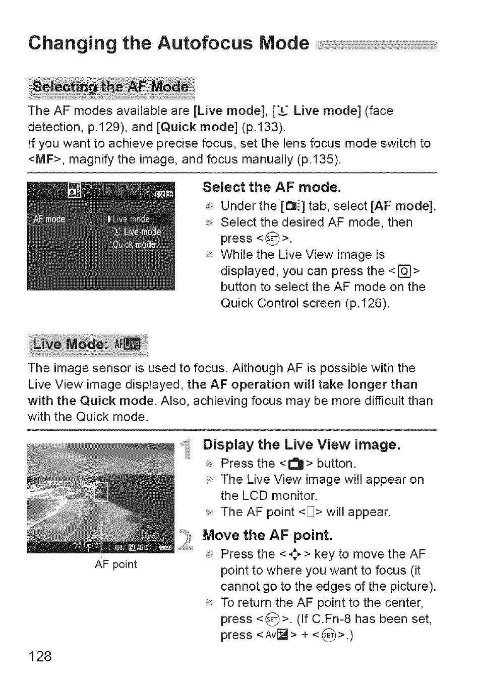 Changing the autofocus mode | Canon EOS 1100 D User Manual | Page 39 / 112