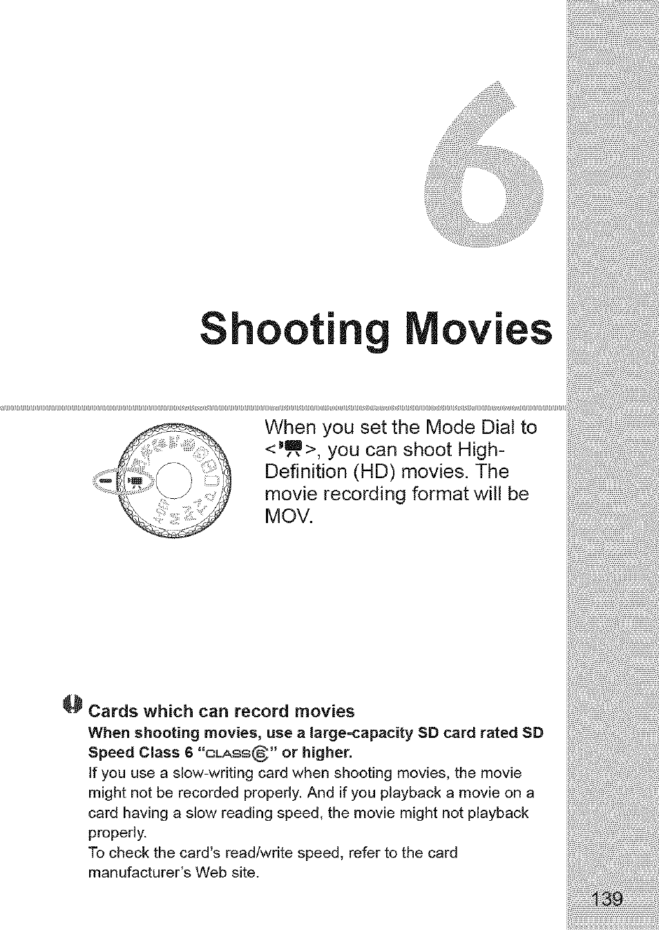 Shooting movies | Canon EOS 1100 D User Manual | Page 50 / 112