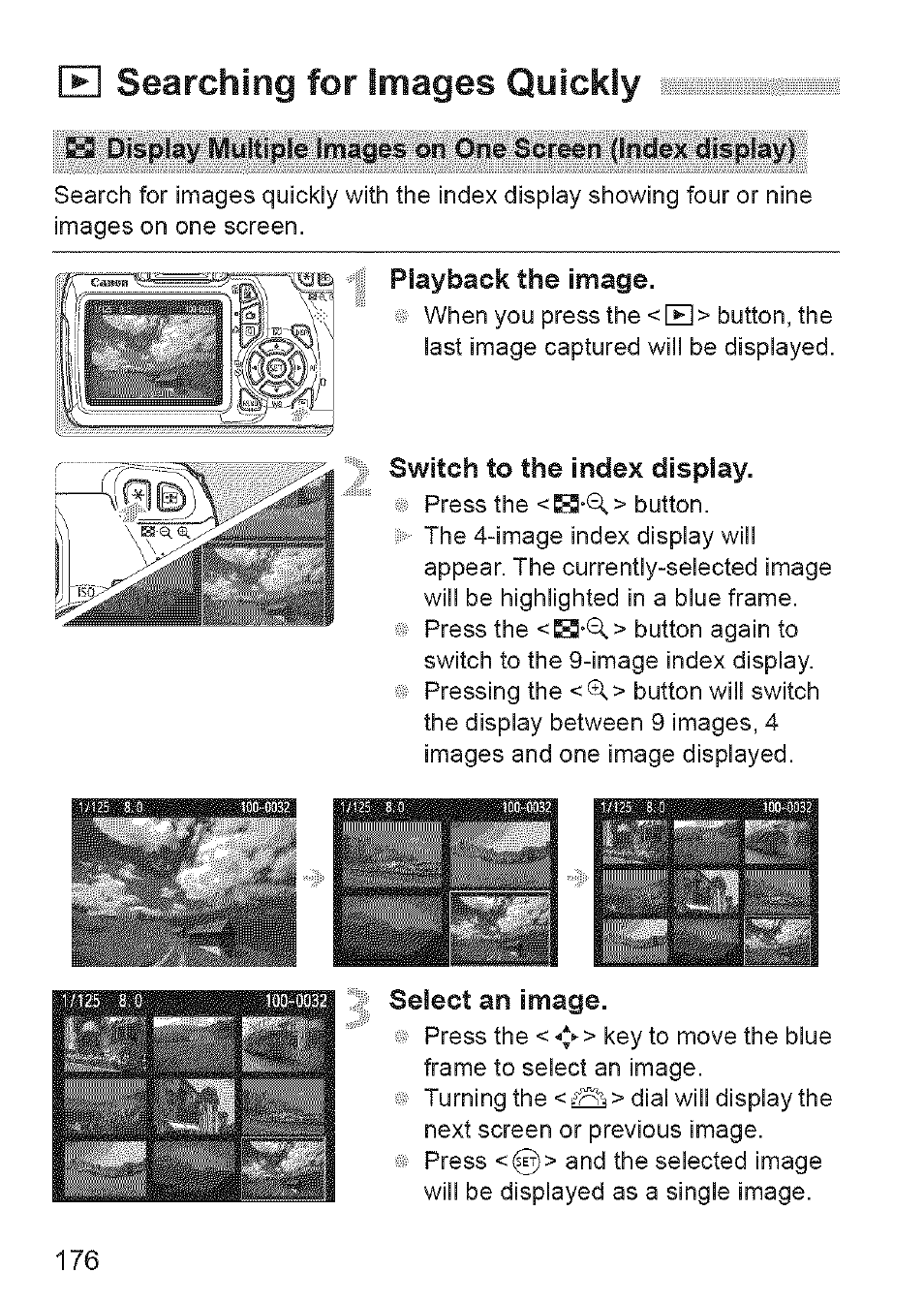 H searching for images quickly | Canon EOS 1100 D User Manual | Page 87 / 112