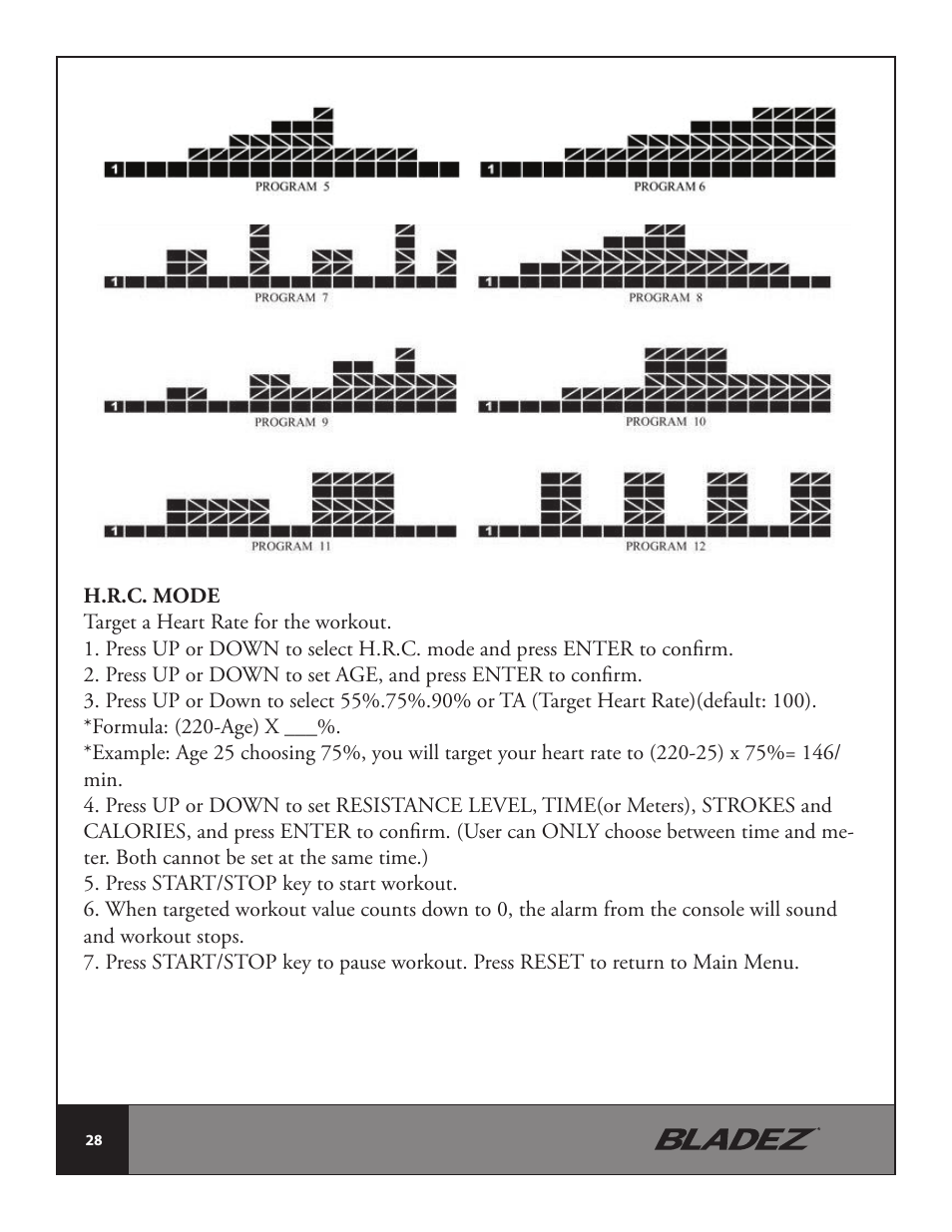 Bladez Fitness Transom Rower User Manual | Page 28 / 32