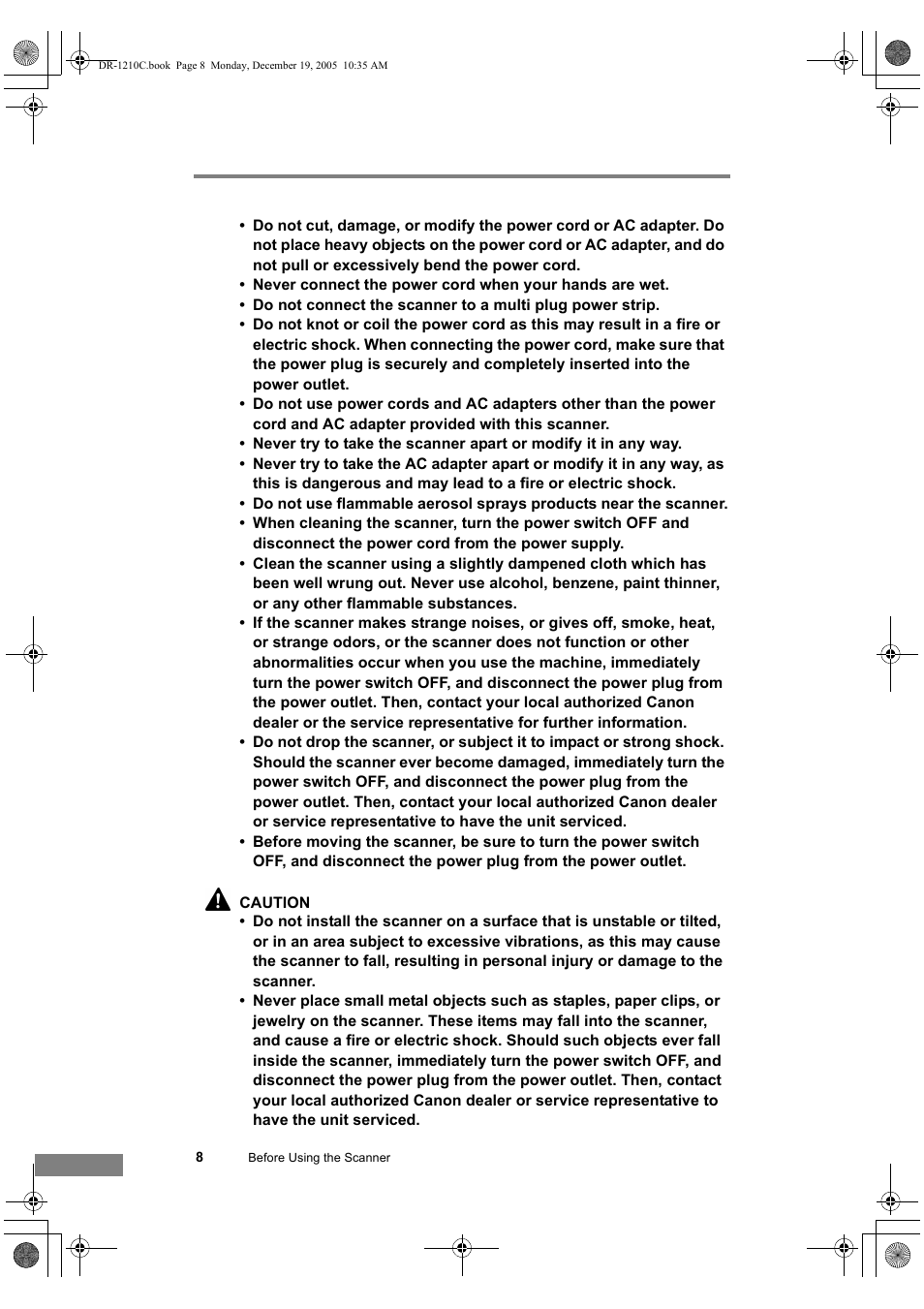 Canon DR-1210C User Manual | Page 12 / 98