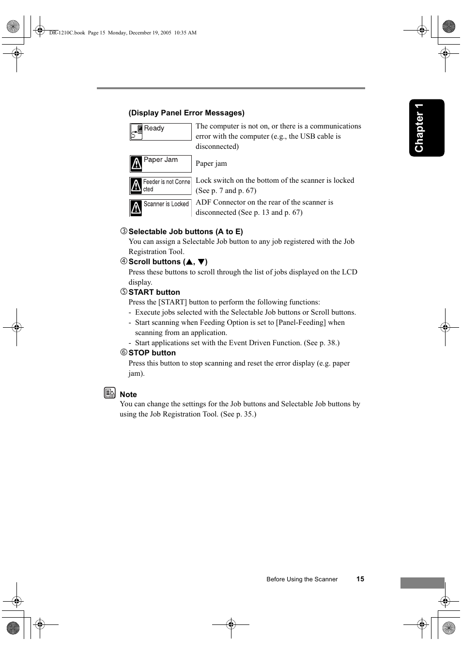 Ch a p te r 1 | Canon DR-1210C User Manual | Page 19 / 98