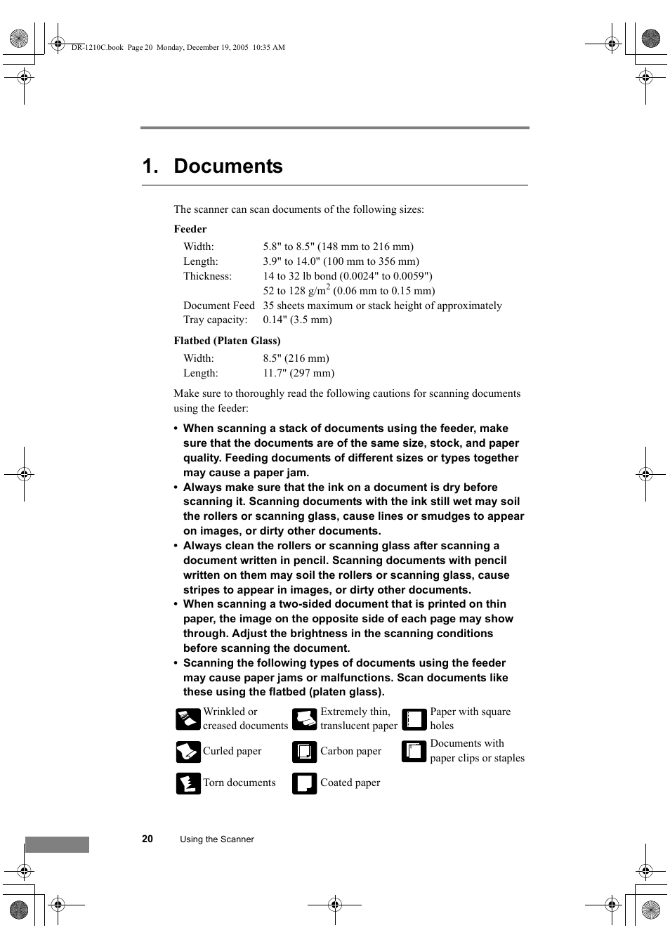 Documents | Canon DR-1210C User Manual | Page 24 / 98