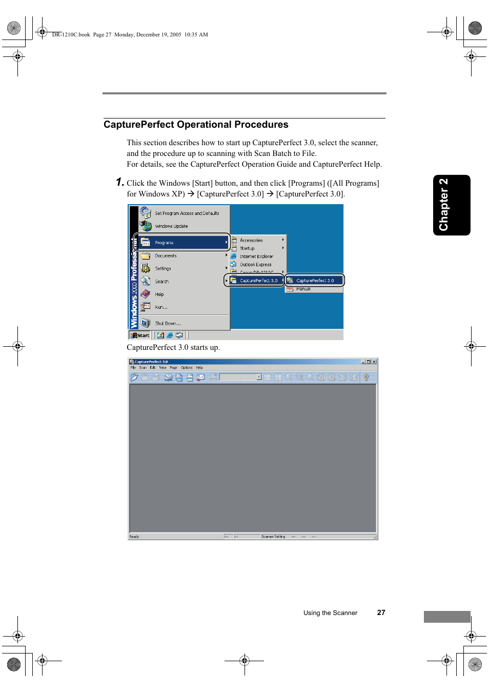 Chapter 2 | Canon DR-1210C User Manual | Page 31 / 98