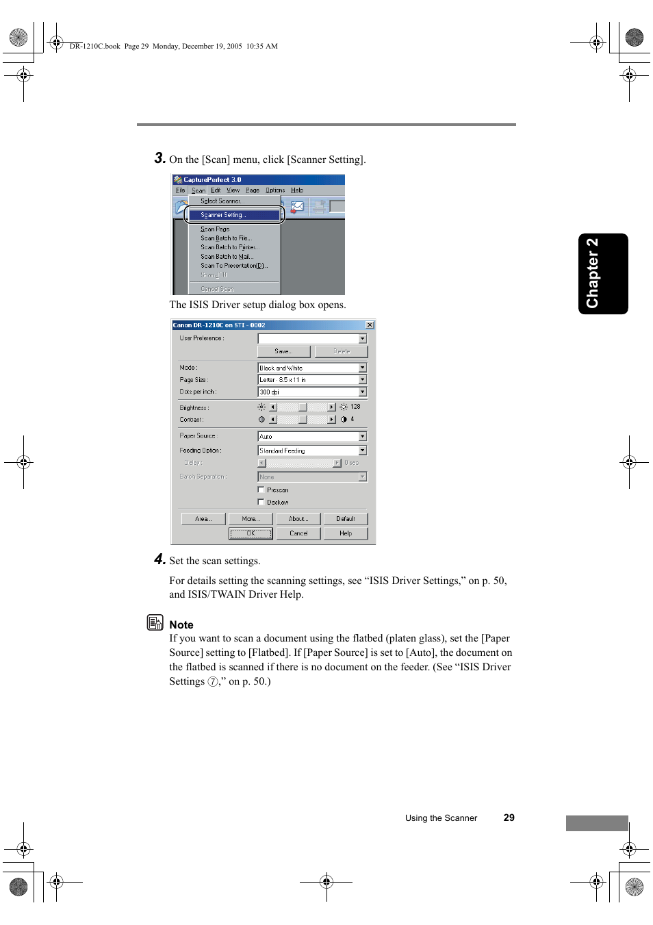 Chapter 2 3 | Canon DR-1210C User Manual | Page 33 / 98