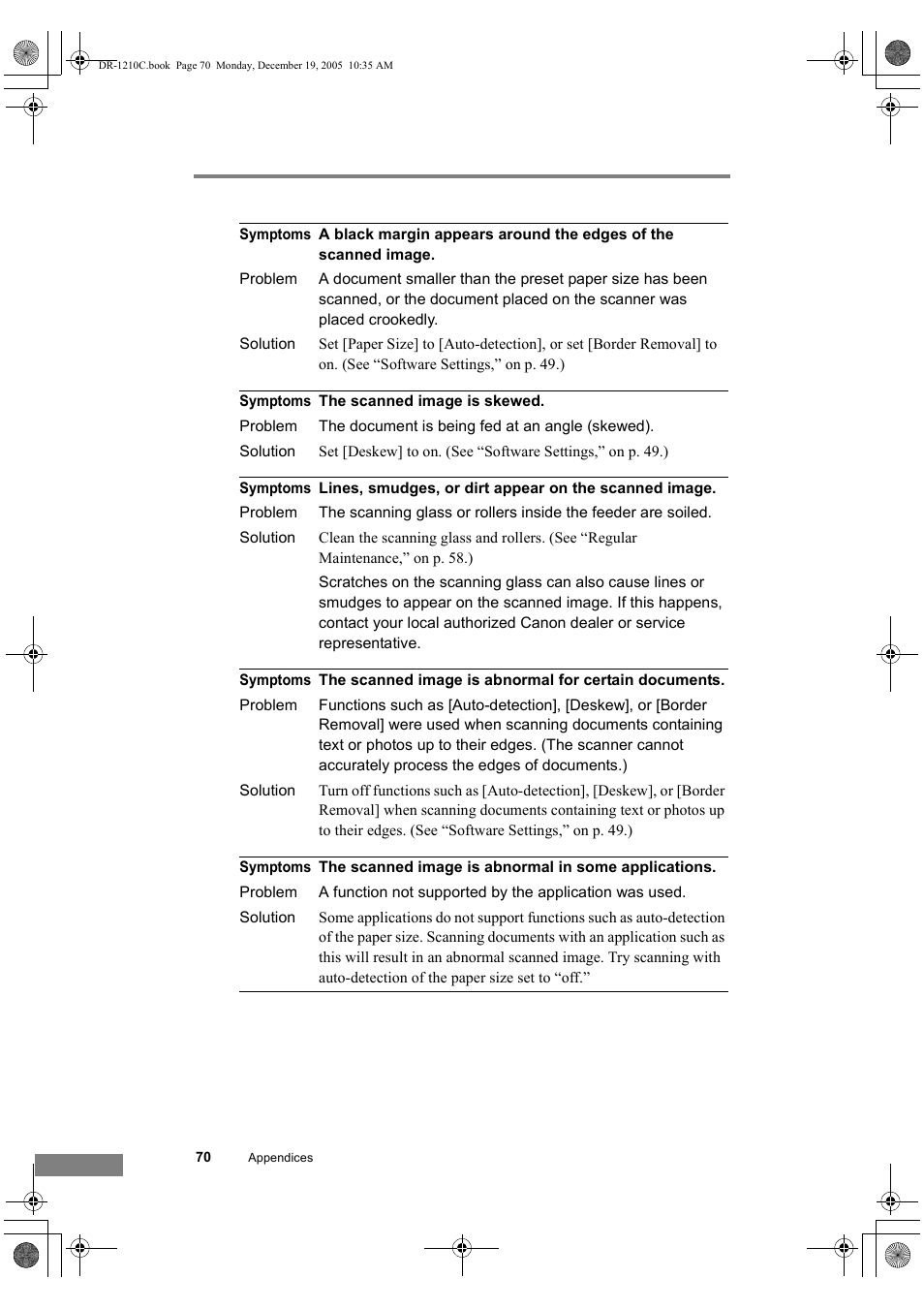 Canon DR-1210C User Manual | Page 74 / 98